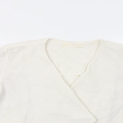 Elodie Womens White   Jacket Blazer Size L
