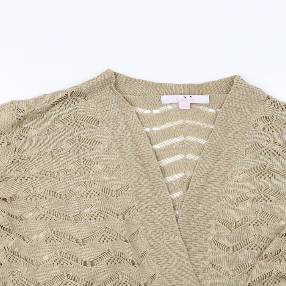 Julipa Womens Beige   Cardigan Jumper Size 12