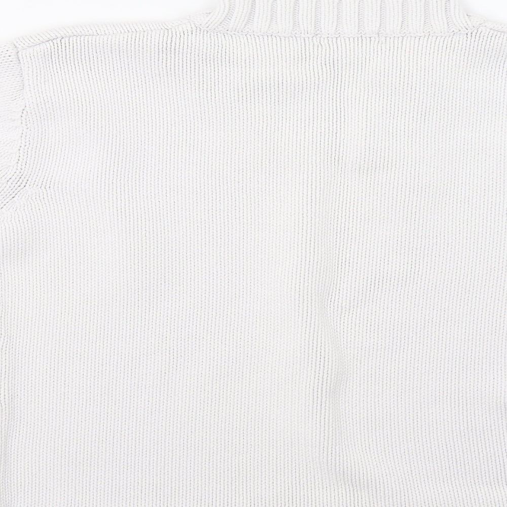 South Womens White   Pullover Jumper Size M