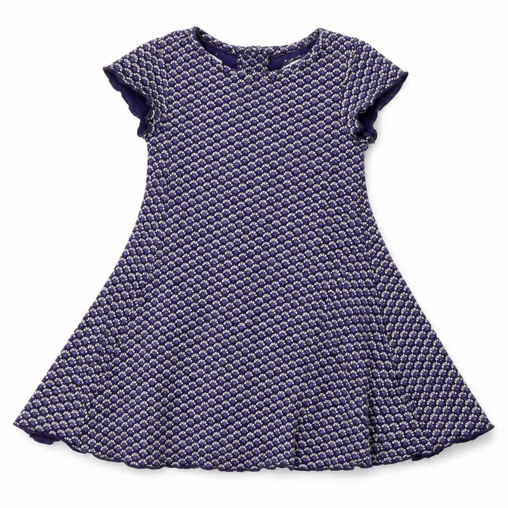 Marks & Spencer Girls Blue Geometric  Fit & Flare  Size 3-4 Years
