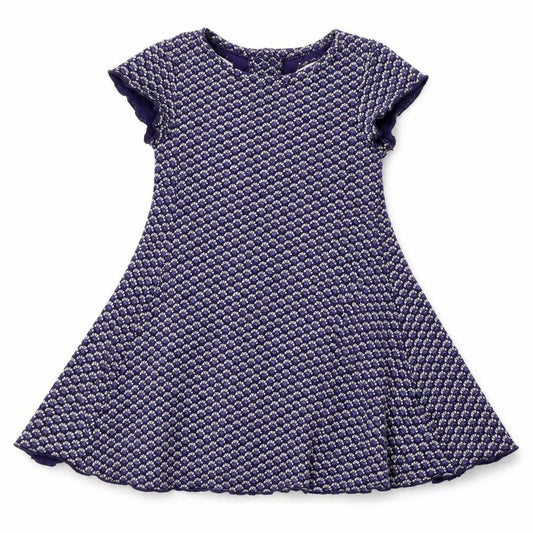 Marks & Spencer Girls Blue Geometric  Fit & Flare  Size 3-4 Years