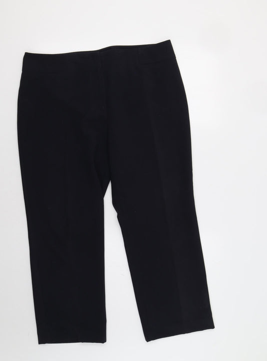 M&S Womens Blue   Dress Pants Trousers Size 16 L26 in