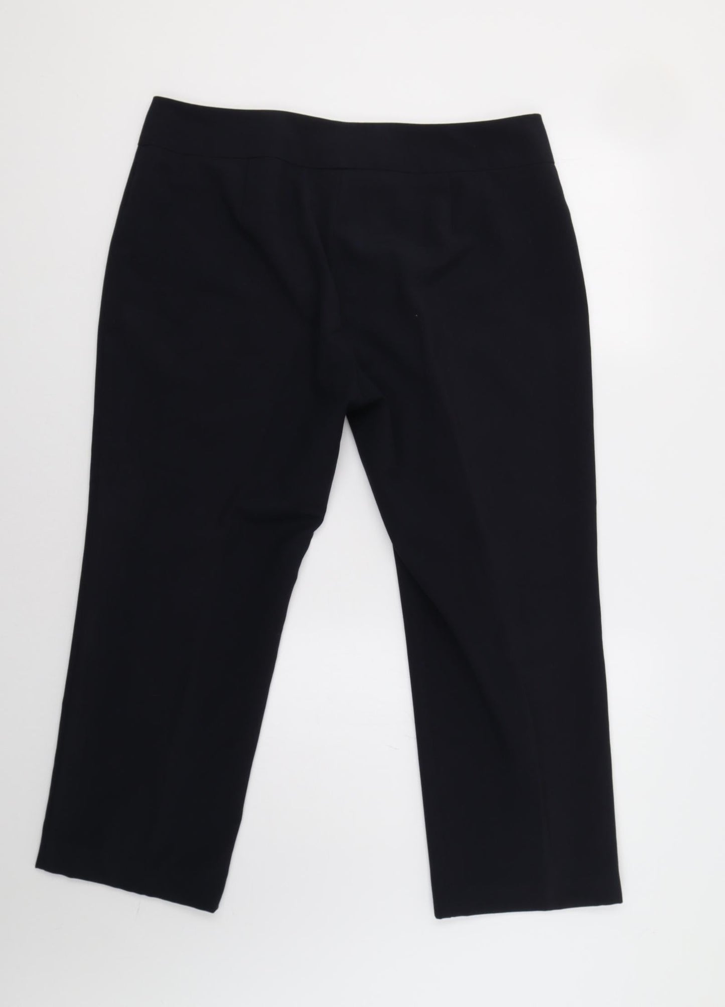 M&S Womens Blue   Dress Pants Trousers Size 16 L26 in