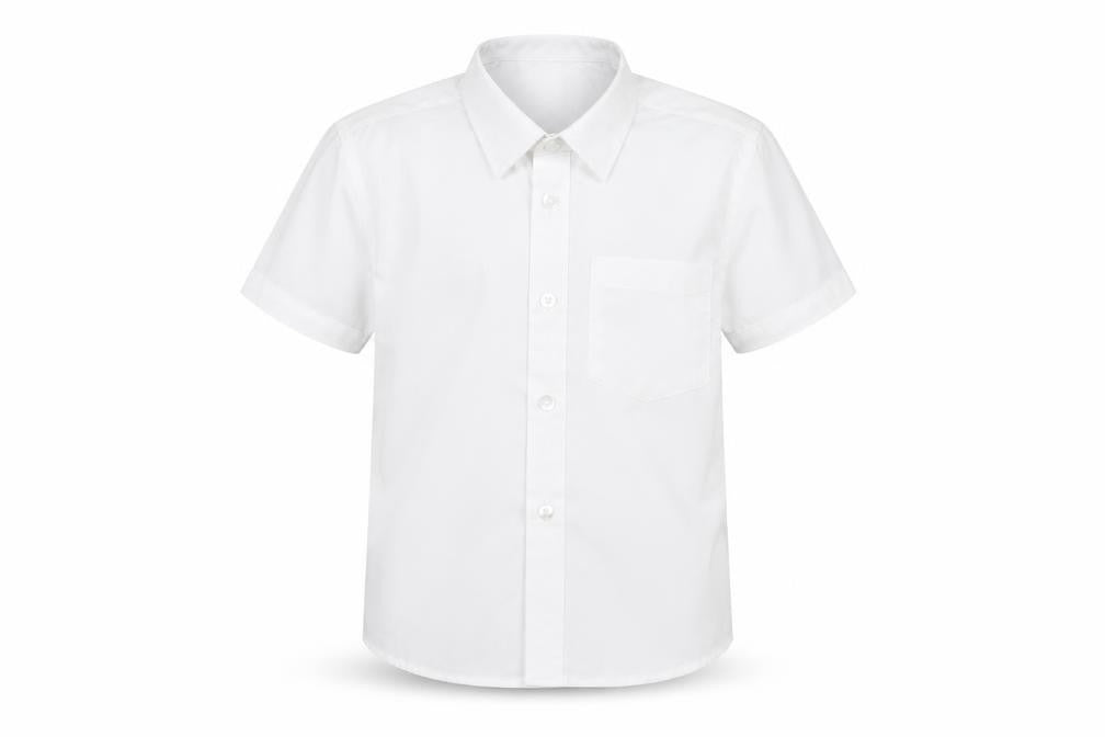 Lily & Dan Boys White   Basic Dress Shirt Size 4-5 Years