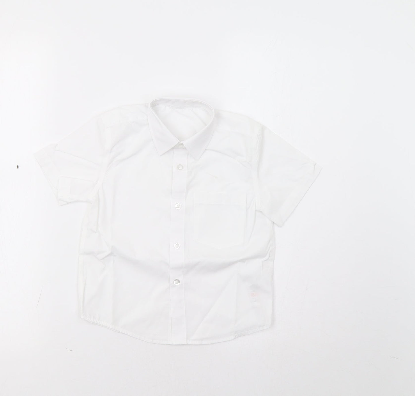 Lily & Dan Boys White   Basic Dress Shirt Size 4-5 Years