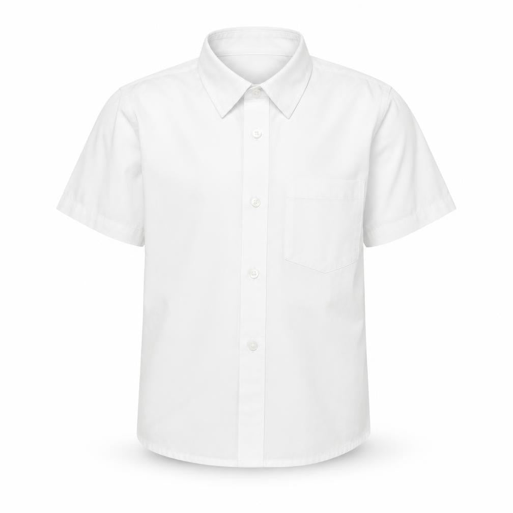 Lily & Dan Boys White   Basic Dress Shirt Size 4-5 Years