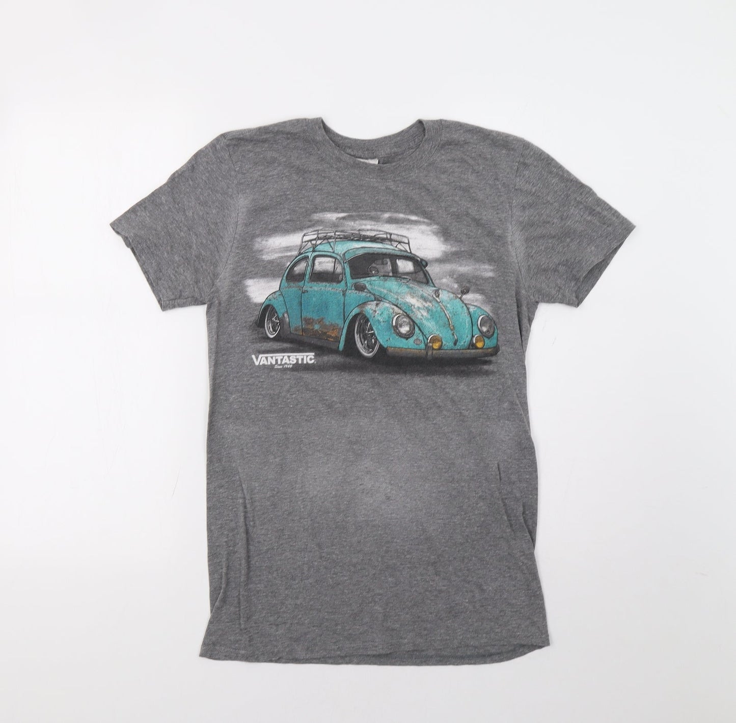 Gildan Womens Grey   Basic T-Shirt Size S  - Car