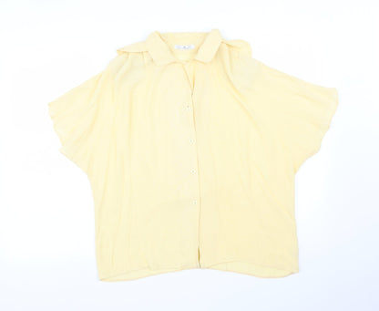 PAUL SEPERATES Womens Yellow   Basic Blouse Size 14
