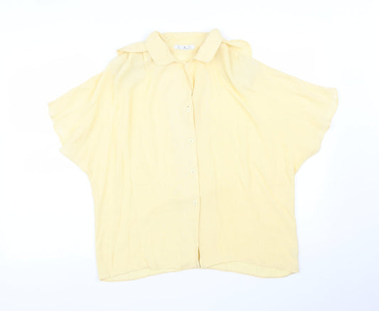 PAUL SEPERATES Womens Yellow   Basic Blouse Size 14