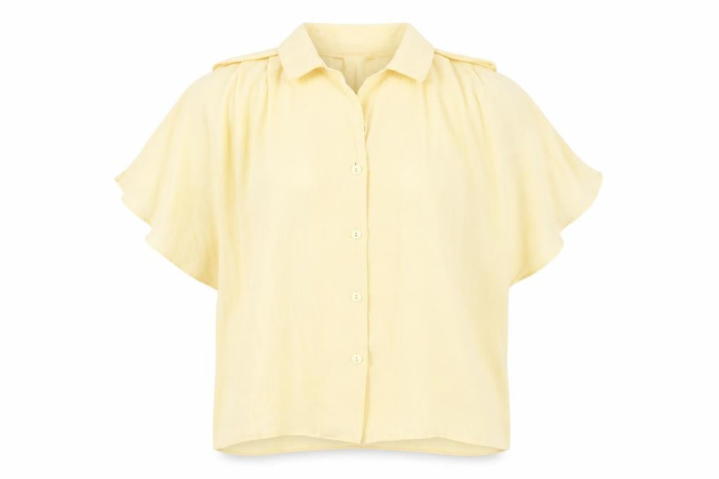 PAUL SEPERATES Womens Yellow   Basic Blouse Size 14