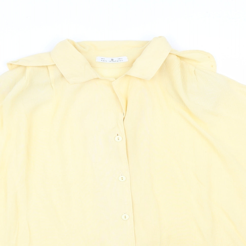 PAUL SEPERATES Womens Yellow   Basic Blouse Size 14