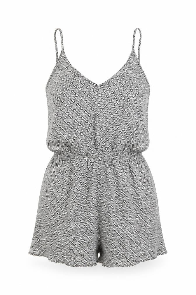 H&M Womens Multicoloured Geometric  Romper One-Piece Size 8