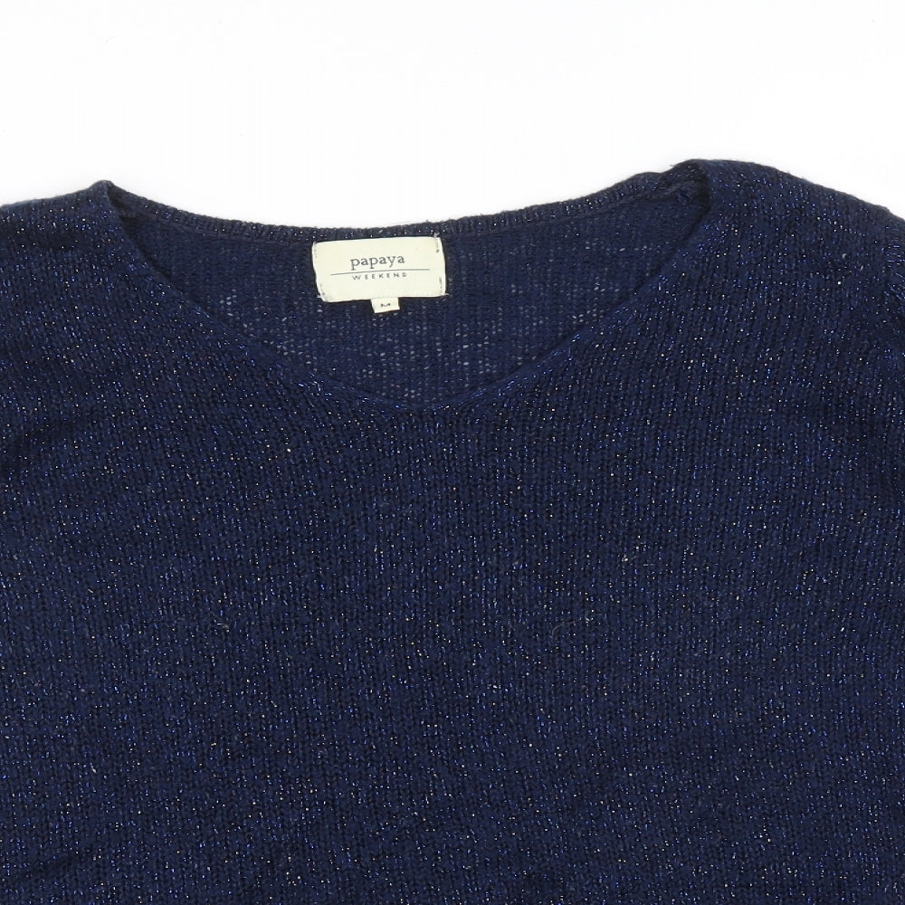 Papaya Womens Blue   Pullover Jumper Size M