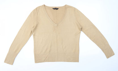 Preloved Dorothy Perkins Womens Brown   Pullover Jumper Size 18 - Front
