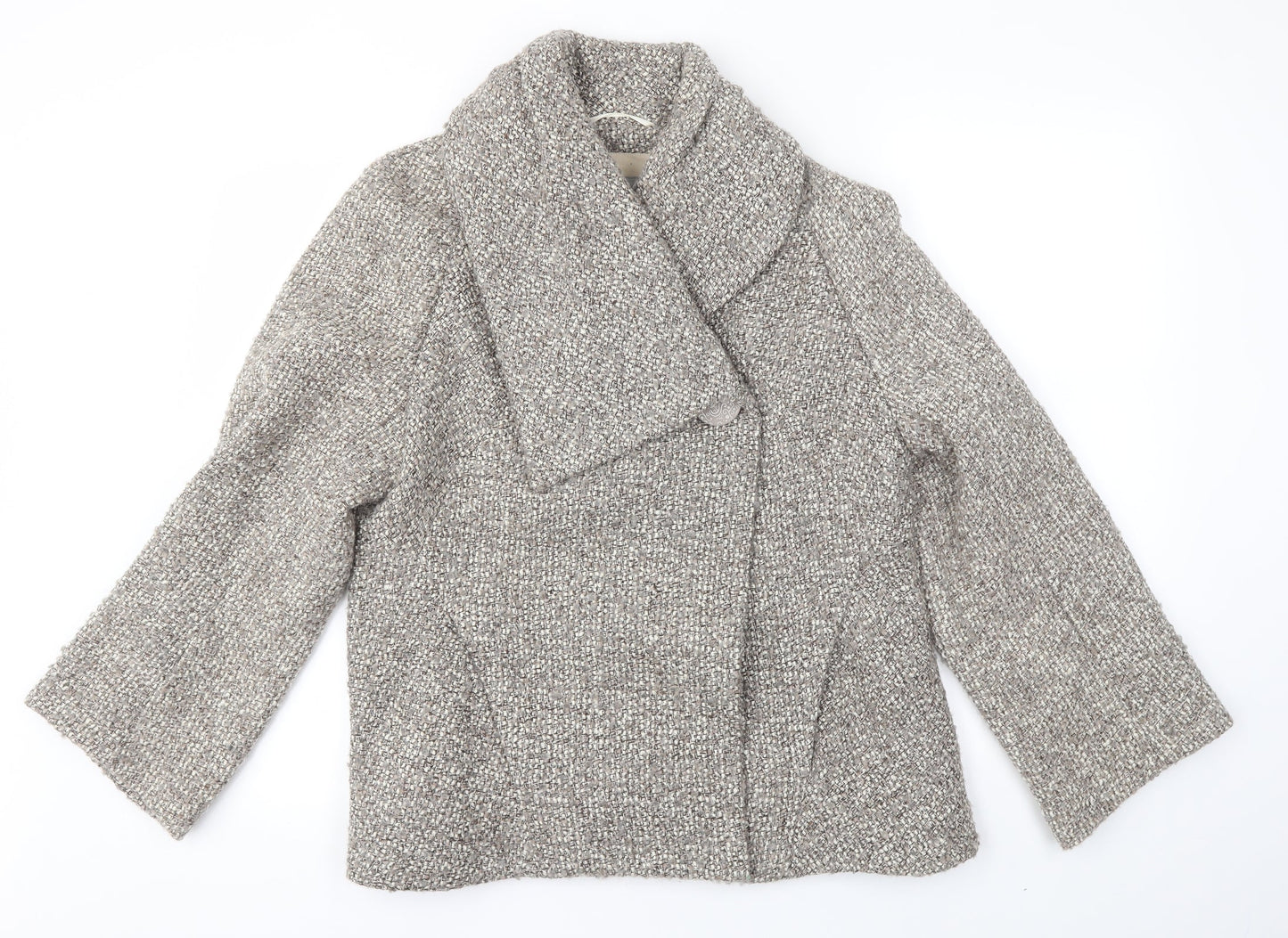 M&S Womens Brown   Overcoat Coat Size 14