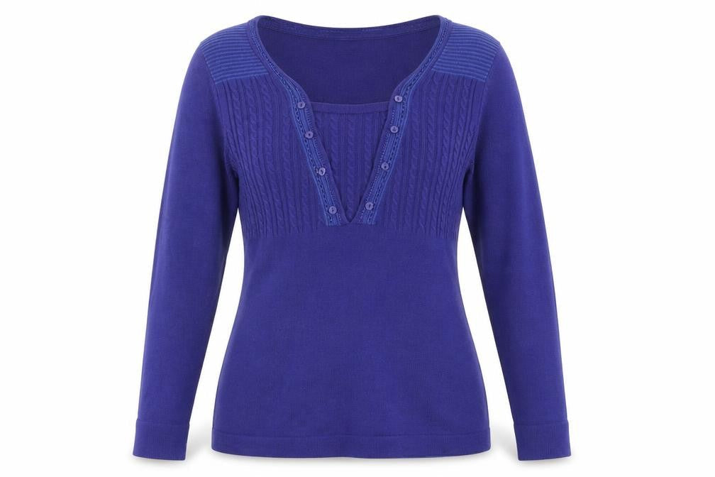 Marks & Spencer Womens Blue   Pullover Jumper Size 12
