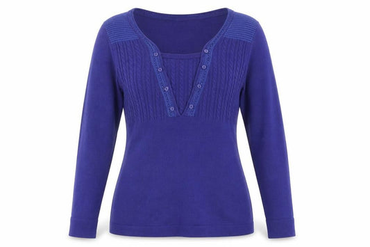 Marks & Spencer Womens Blue   Pullover Jumper Size 12