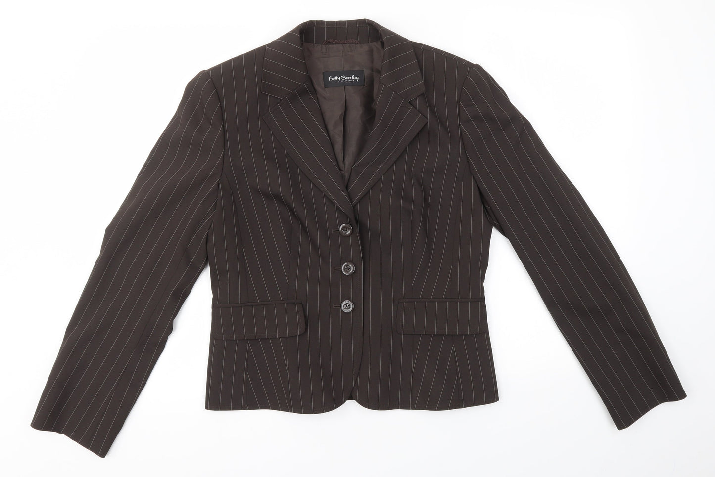 Betty Barclay Womens Brown   Jacket Blazer Size 10