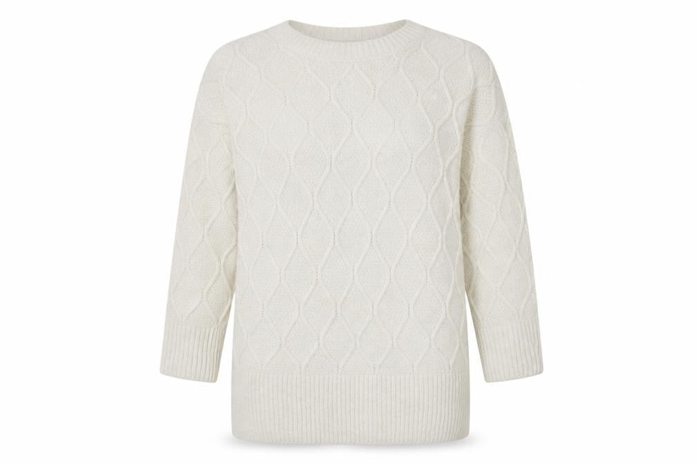 George Womens White   Pullover Jumper Size M