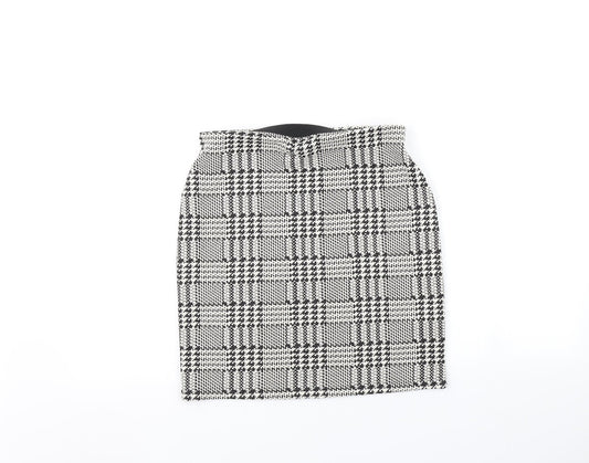 New Look Womens Multicoloured Check  Mini Skirt Size 10