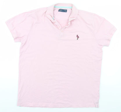 Preloved Easy Womens Pink   Basic Polo Size XL - Front