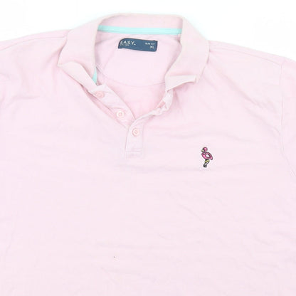 Preloved Easy Womens Pink   Basic Polo Size XL - Detail