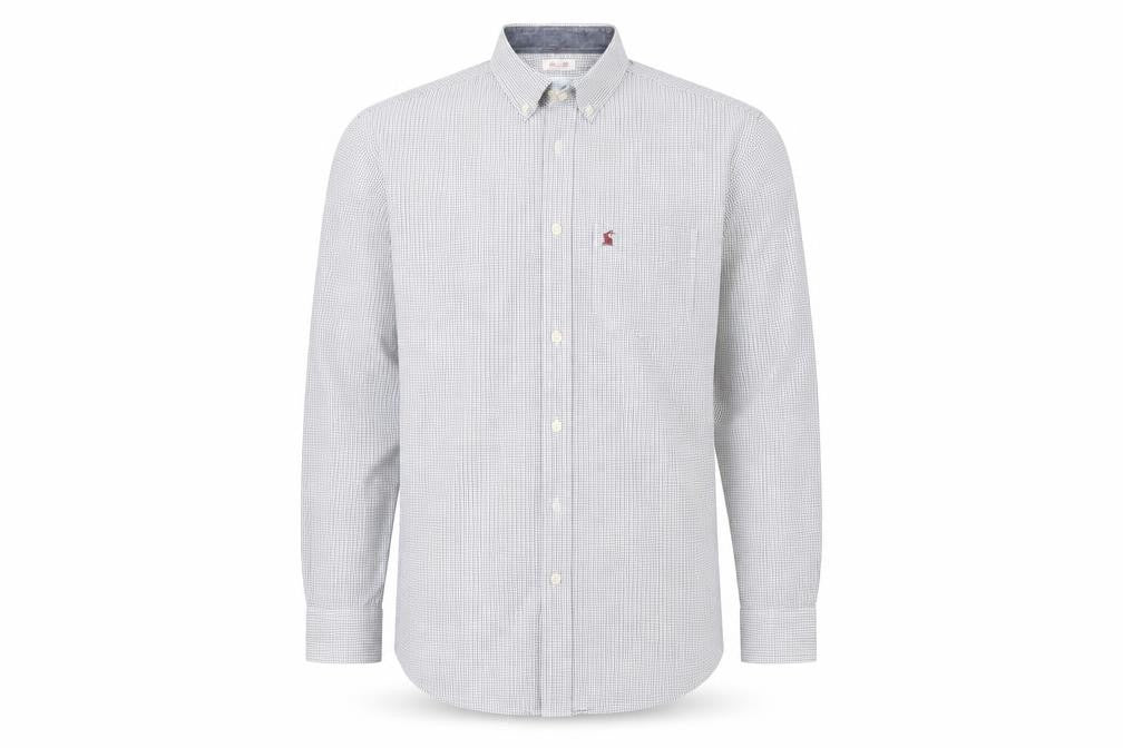 Jonles Mens White Plaid   Button-Up Size M
