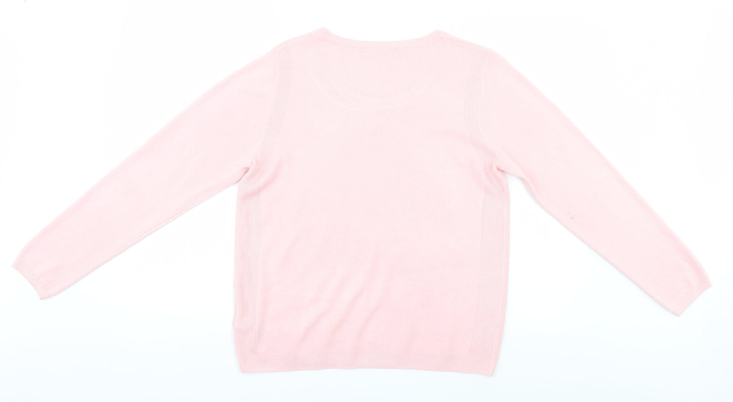 Marks and Spencer Womens Pink   Pullover Jumper Size 12