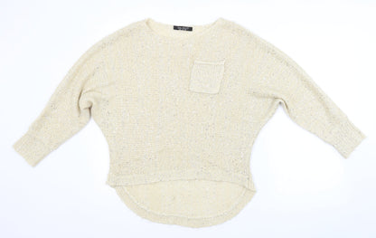 Preloved Select Womens Beige   Pullover Jumper Size 10 - Front