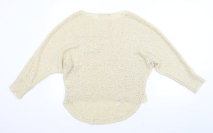 Preloved Select Womens Beige   Pullover Jumper Size 10 - Back