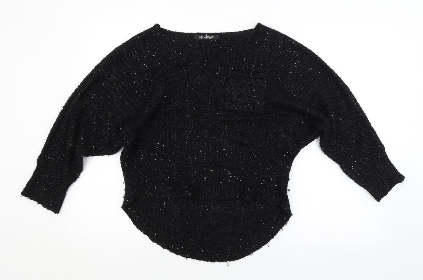 Select Womens Black   Pullover Jumper Size 10