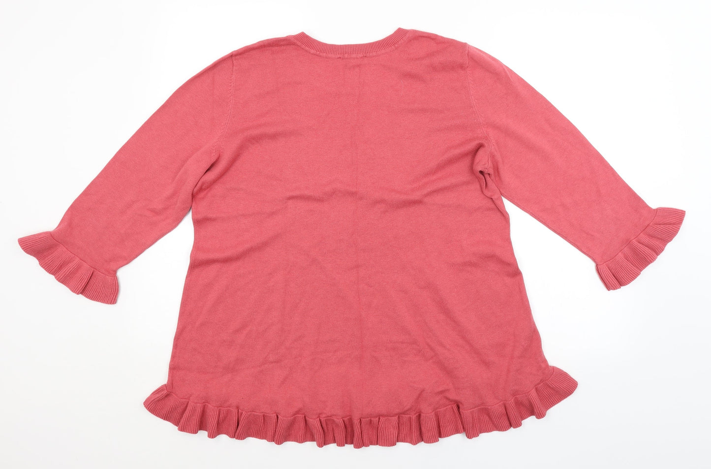 Isaac Mizrahi Womens Pink   Pullover Jumper Size XL
