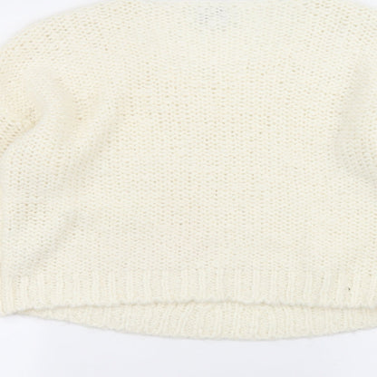 Next Womens White   Pullover Jumper Size M