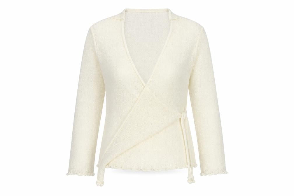 Bonmarché Womens White Cardigan Jumper Size M
