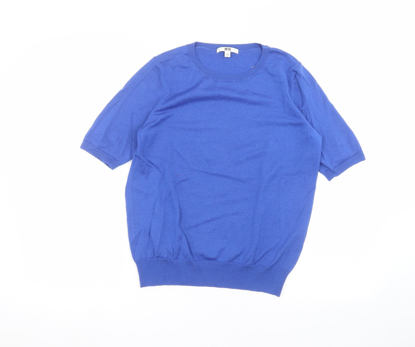 Uni Womens Blue   Basic T-Shirt Size L