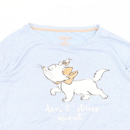 Preloved Disney Womens Blue   Basic T-Shirt Size S - Detail