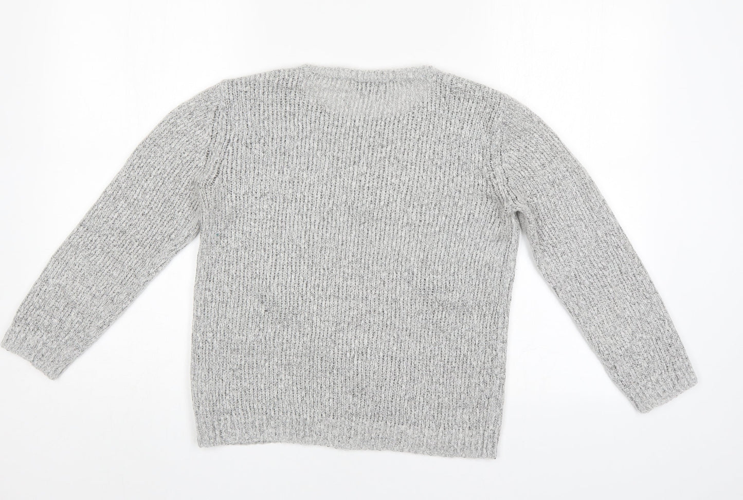 Dorothy Perkins Womens Grey Polka Dot  Pullover Jumper Size 8