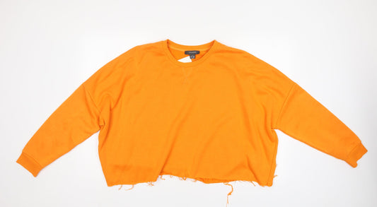 Primark Womens Orange   Pullover Sweatshirt Size 20