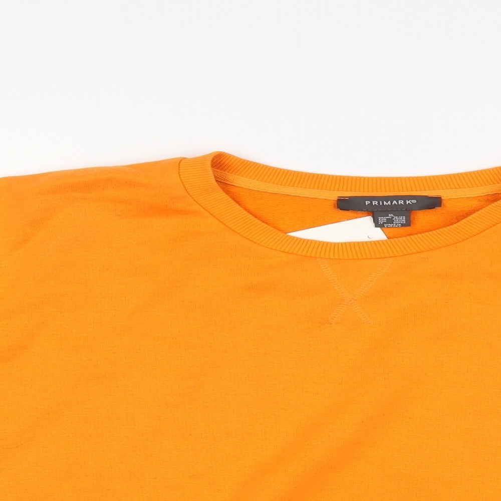 Primark Womens Orange   Pullover Sweatshirt Size 20