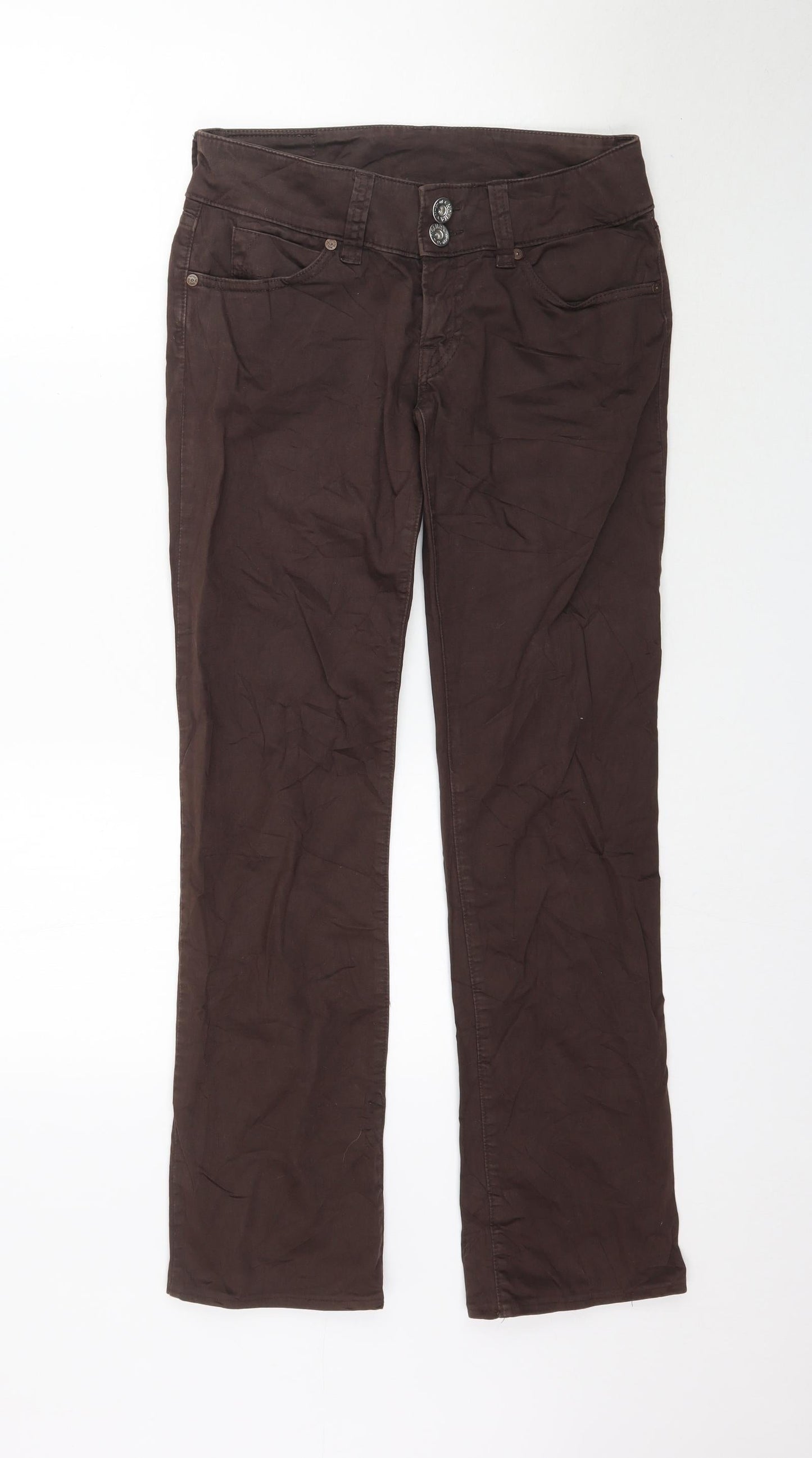 NOLITA Womens Brown  Denim Straight Jeans Size 27 L31 in