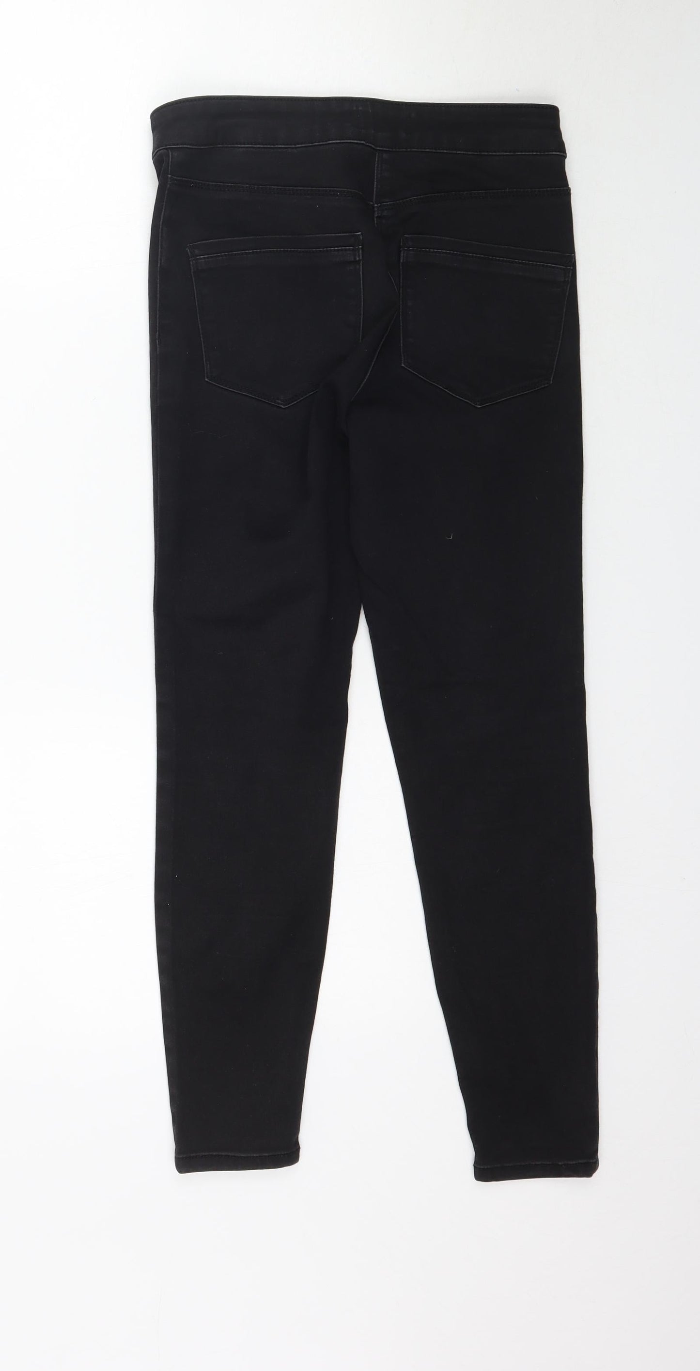 Papaya Womens Black  Denim Skinny Jeans Size 8 L25 in