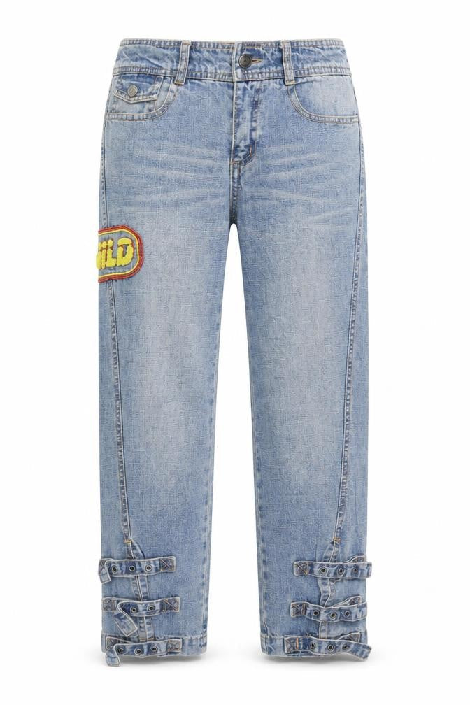 Prisca One Womens Blue  Denim Straight Jeans Size 8 L26 in