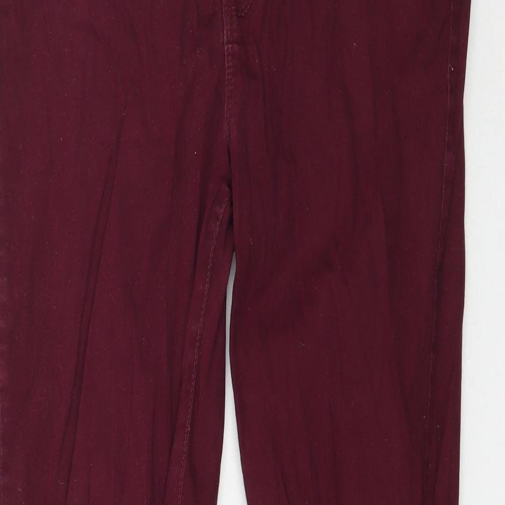 Denim Co. Womens Purple  Denim Skinny Jeans Size 10 L29 in