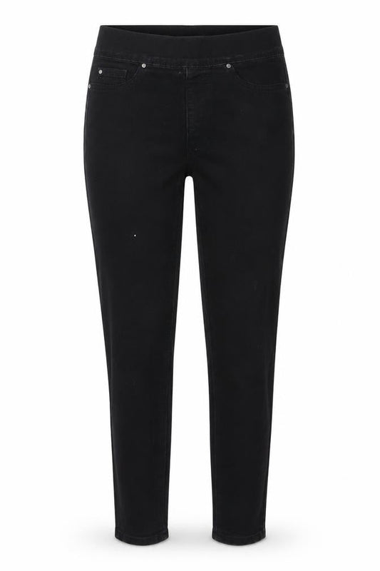 Denim & Co. Womens Black  Denim Skinny Jeans Size 8 L27 in