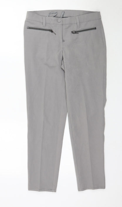 Bonprix Womens Grey Trousers Size 10 L27 in