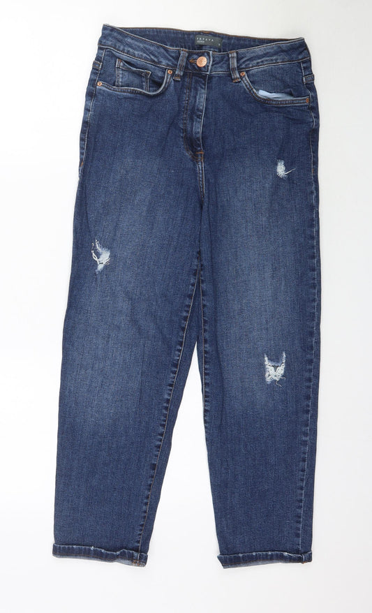 Papaya Womens Blue  Denim Skinny Jeans Size 10 L25 in