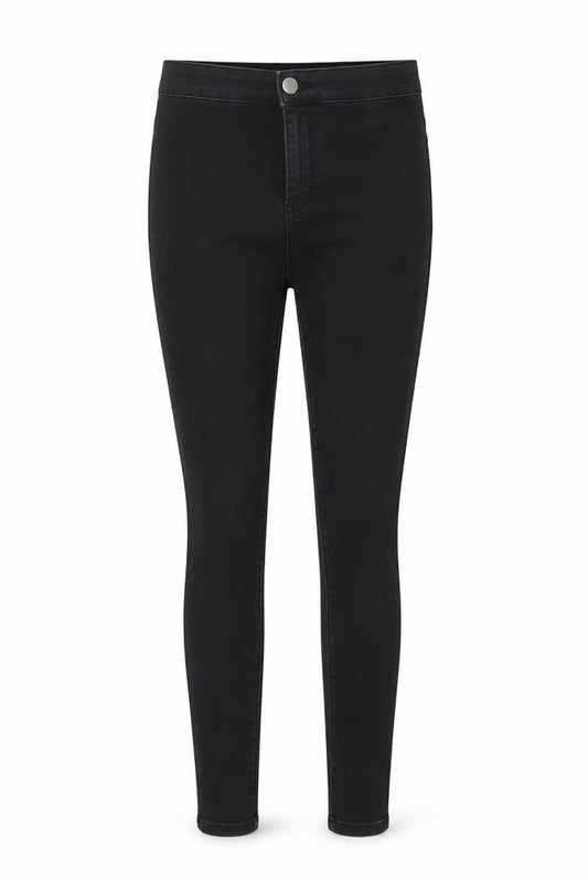 Matalan Womens Black  Denim Skinny Jeans Size 8 L25 in