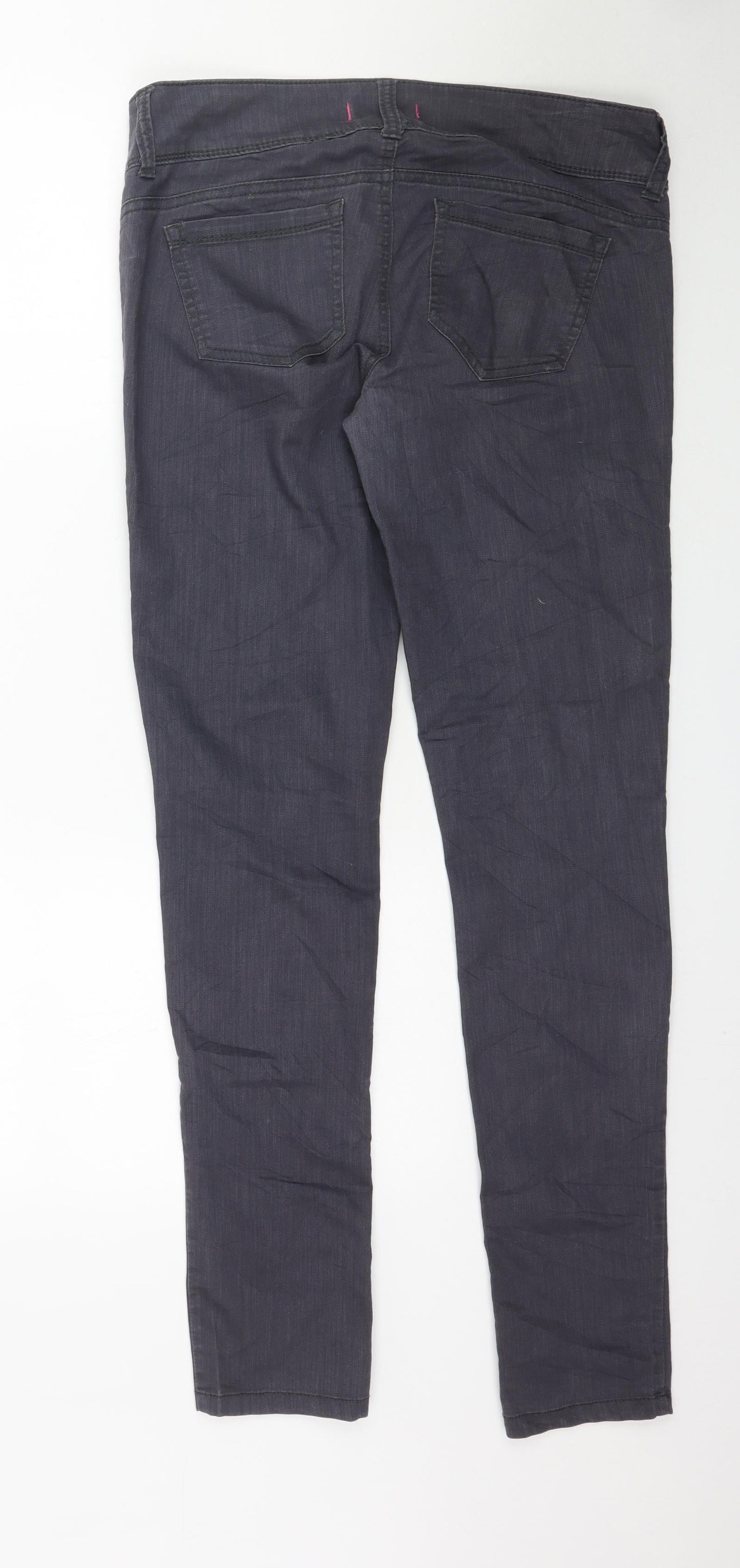 TALLY WEiJL Womens Grey  Denim Skinny Jeans Size 12 L33 in