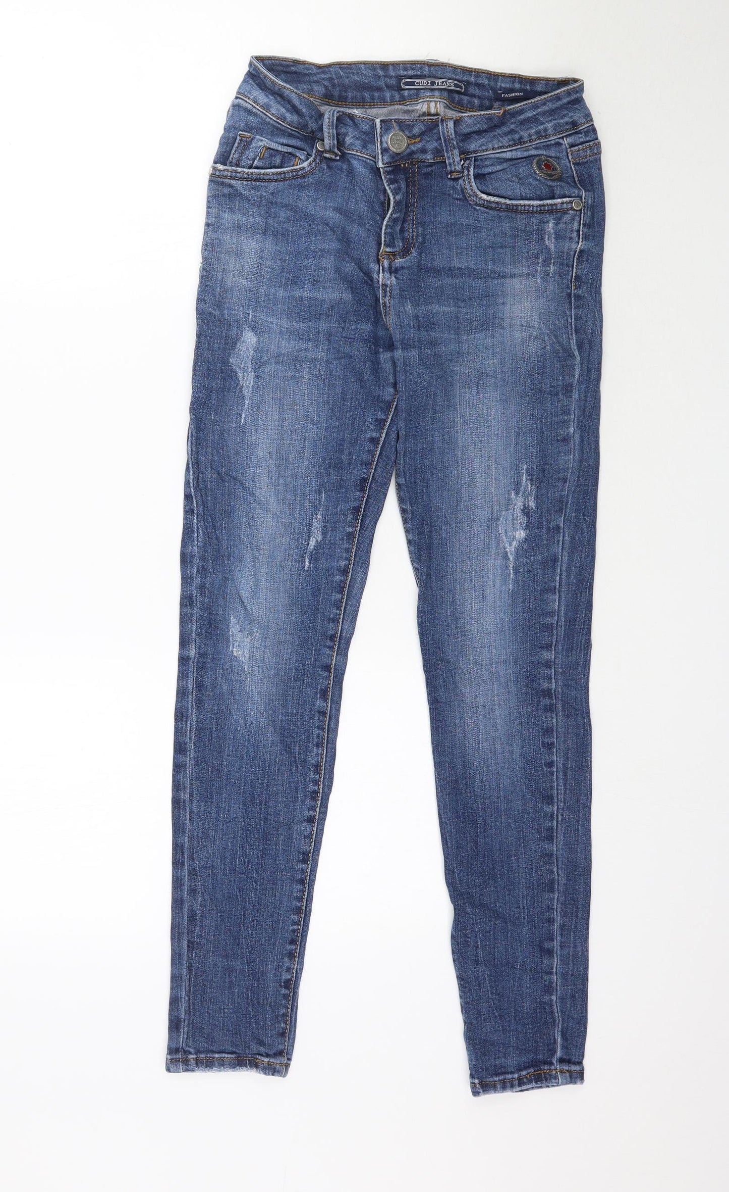 Cudi Jeans Womens Blue  Denim Skinny Jeans Size 27 L28 in