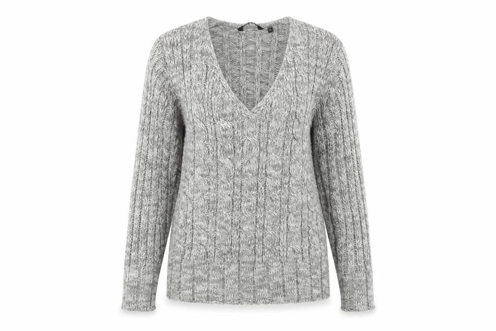 Ellie Louise Womens Grey  Knit Pullover Jumper Size M
